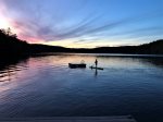 Paddleboard sunset